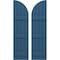 Ekena Millwork Americraft 4-Board (3 Batten) Wood Joined Board-n-Batten Shutters w/ Arch Top, ARW401BQ414X77HBH, PR ARW401BQ414X77HBH - alternate 1